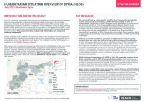 Humanitarian Situation Overview in Northwest Syria – July 2023