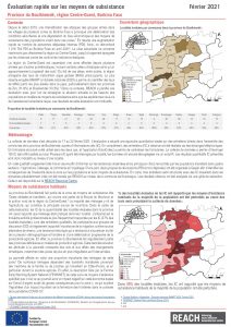 Evaluation sur les moyens de subsistance, province du Boulkiemdé, février 2021