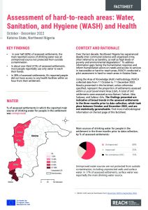 Hard-to-Reach Areas in Katsina State: WASH and Health Factsheet, Oct-Dec 2022