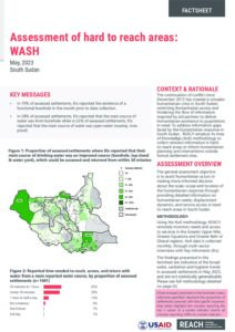 Assessment of Hard to Reach Areas: Water, Sanitation and Hygiene, May 2023