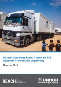 Al Za'atari Camp Sweep Report: A shelter and NFIs assessment for winterization programming