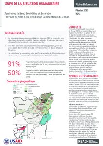 REACH DRC Factsheet HSM Nord-Kivu Fevrier 2023