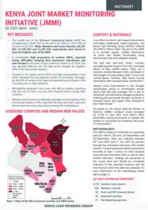 KCWG Kenya JMMI Q2 factsheet ASAL Counties, June 2023