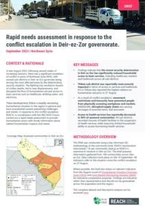 Deir-ez-Zor Conflict Escalation Rapid Needs Assessment