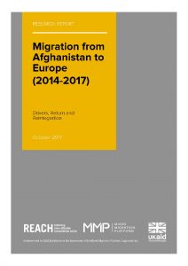 AFG_Report_MMP_Migration from Afghanistan to Europe - Drivers return and reintegration_October 2017