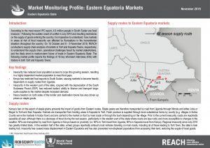 SSD_Factsheet_Market Monitoring Profile_Eastern Equatoria_November 2016