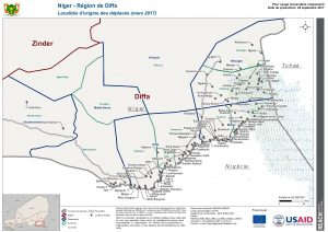 NER_Map_Diffa - Region de Diffa - Localités d'origines, aout 2017