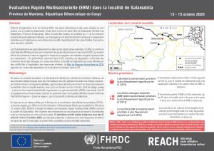 Evaluation Rapide Multisectorielle – Localité de Salamabila, Maniema- Octobre-décembre 2020