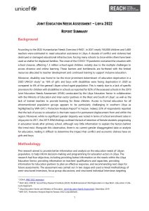 Libya Joint Education Needs Assessment (JENA) Report Summary April 2023